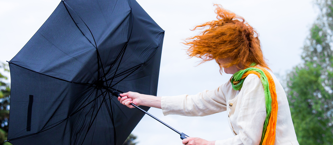 Arbeitsweg und Sturmwarnung | © AdobeStock | Rainer Fuhrmann