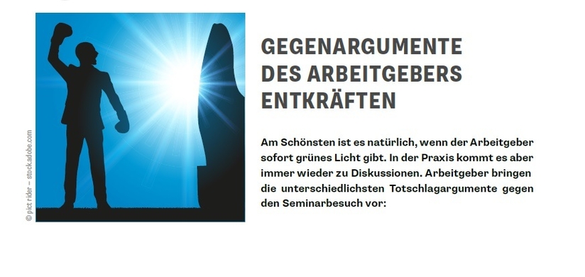 Gegenargumente des Arbeitgebers entkräften