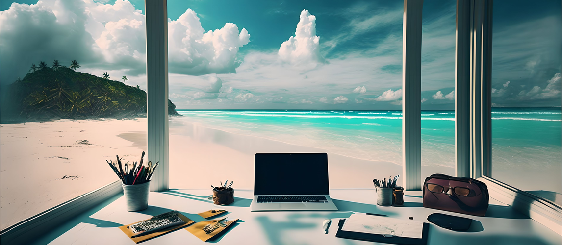 Workation Homeoffice | © AdobeStock | Guy
