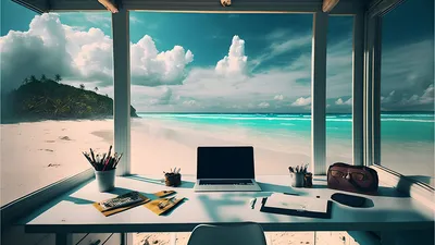 Workation Homeoffice | © AdobeStock | Guy