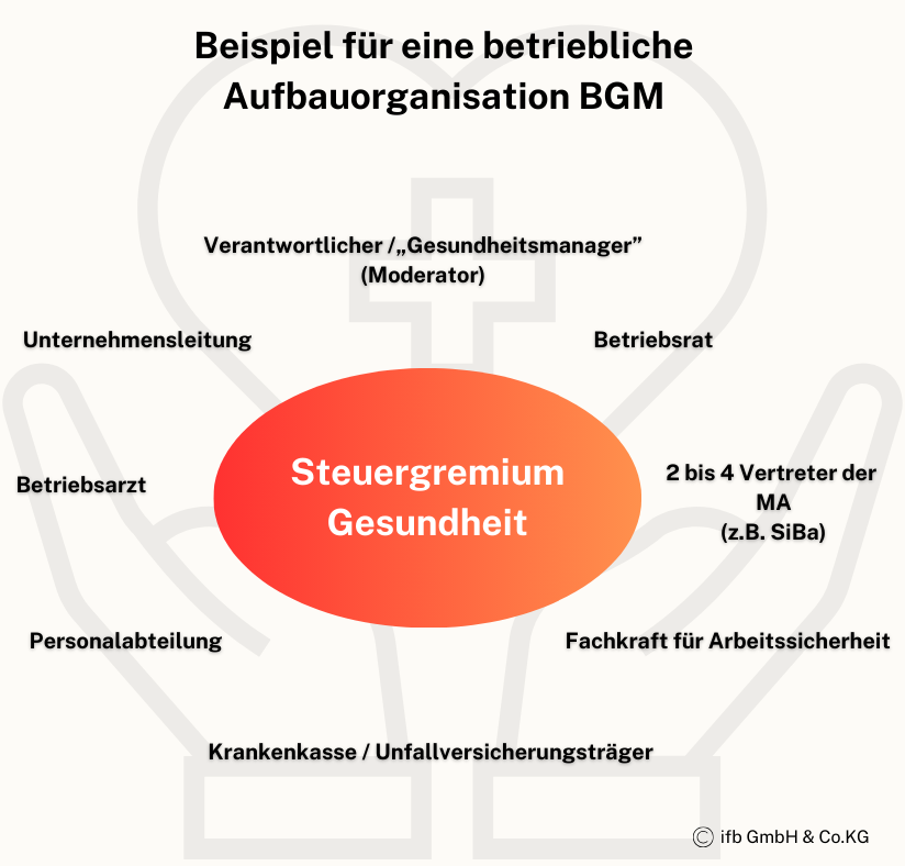 betriebliche Aufbauorganisation BGM | © ifb