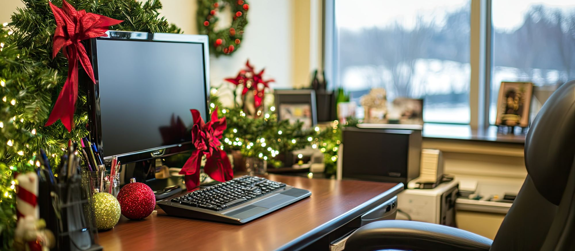 Weihnachtsdeko im Büro | © AdobeStock | The prominence