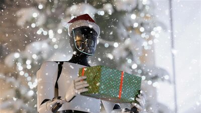 Roboter Weihnachtsfeier | © AdobeStock | alones
