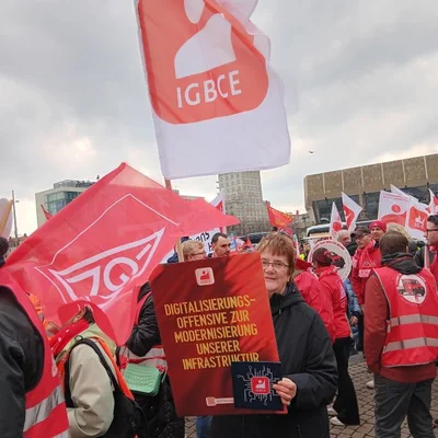 In Aktion: Irene Petrick auf einer Demonstration  | © Irene Petrick 