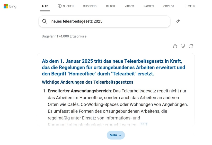 Screenshot von KI-Antwort | © ifb GmbH & Co.KG