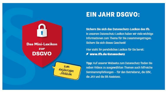 Ein Jahr DSGVO. Mini-Lexikon zum Datenschutz