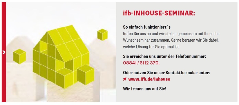 ifb Inhouse Seminare | © ifb GmbH & Co.KG ifb Inhouse Seminare | © ifb GmbH & Co.KG
