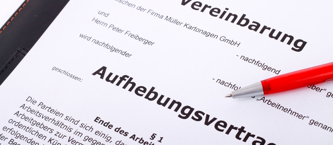 Aufhebungsvertrag und Abfindung | © klickerminth - Fotolia.com