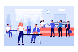 Sozialeinrichtungen Kantine | © AdobeStock | Bro Vector