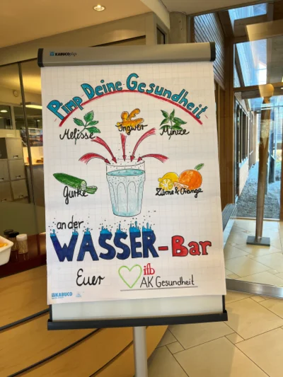 Ankündigung für die Aktion „Wasserbar“ | © ifb